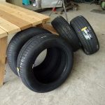 エリシオンのタイヤローテーションからの交換