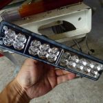 トレーラーLEDテールの防水処理と単相200Vコンセント