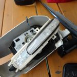 バイク小屋の筋交い追加とエリシオンのドアミラー取り外し